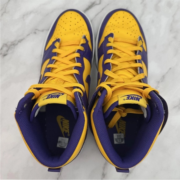 Nike Dunk High Retro Court Purple Violet Court Shoes Mens 9.5 Lakers Sneakers main image 14